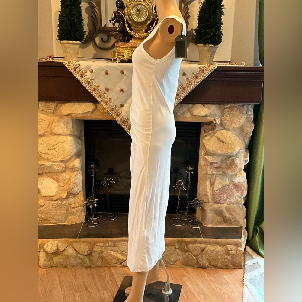 NWT Allsaints Tina White Sleeveless Maxi Dress M - Picture 4 of 9